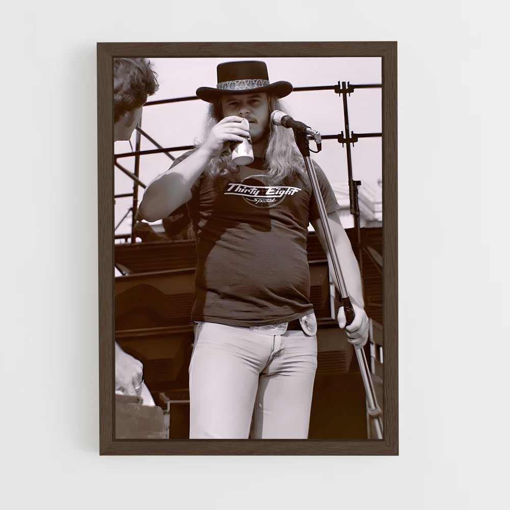 ap-ronnie van zant-2 cadre Bois foncé