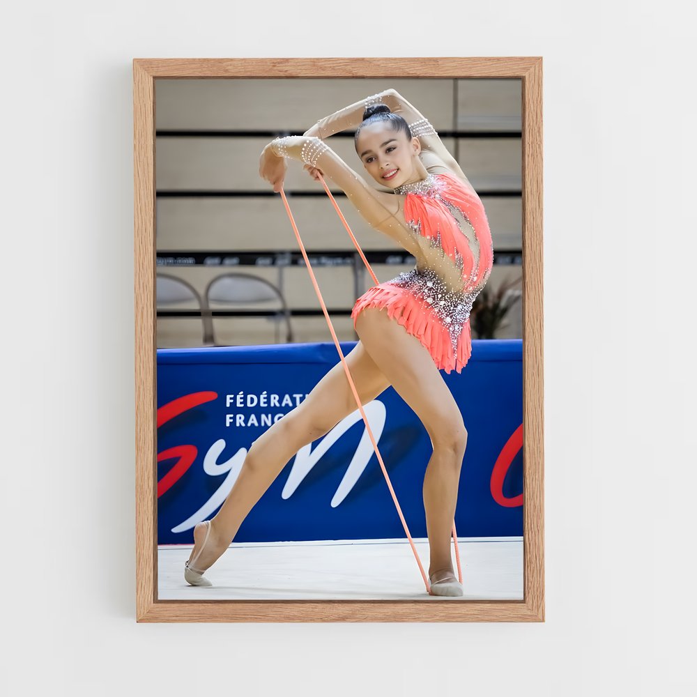 ap-rope rhythmic gymnastics-3 cadre Bois clair