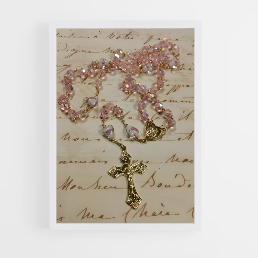 ap-rosary-4 cadre Blanc