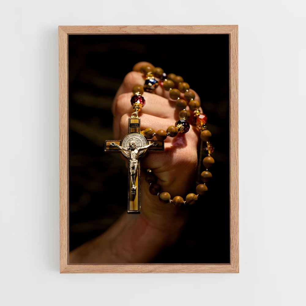 ap-rosary-5 cadre Bois clair