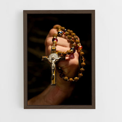 ap-rosary-5 cadre Bois foncé
