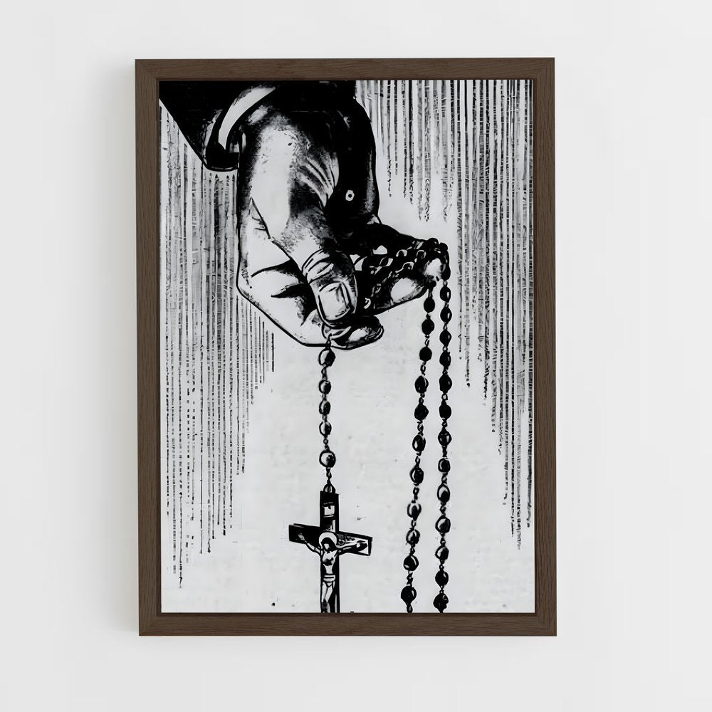 ap-rosary-6 cadre Bois foncé