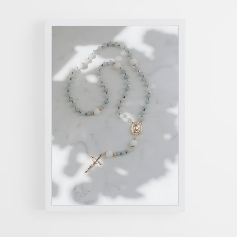 ap-rosary-7 cadre Blanc