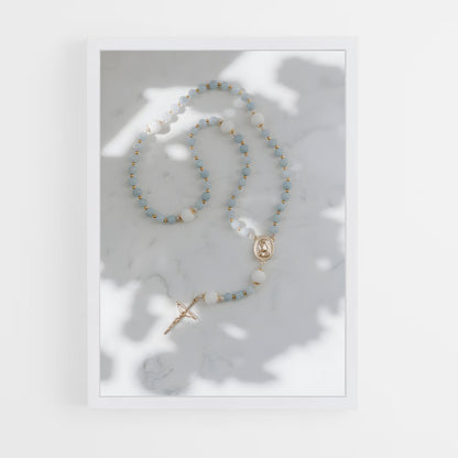 ap-rosary-7 cadre Blanc