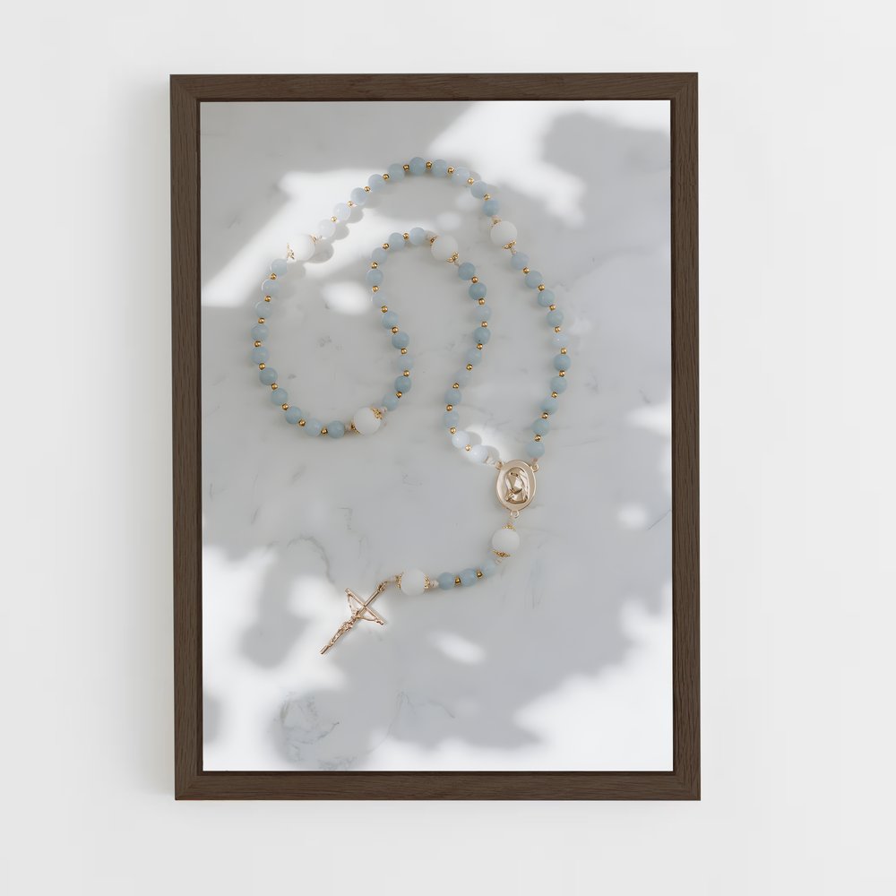 ap-rosary-7 cadre Bois foncé