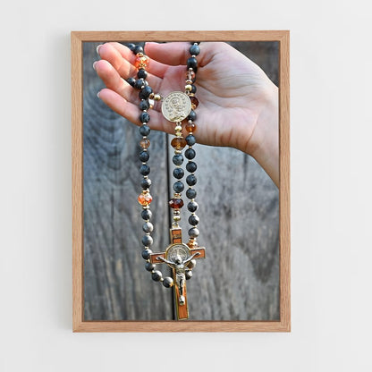 ap-rosary-8 cadre Bois clair