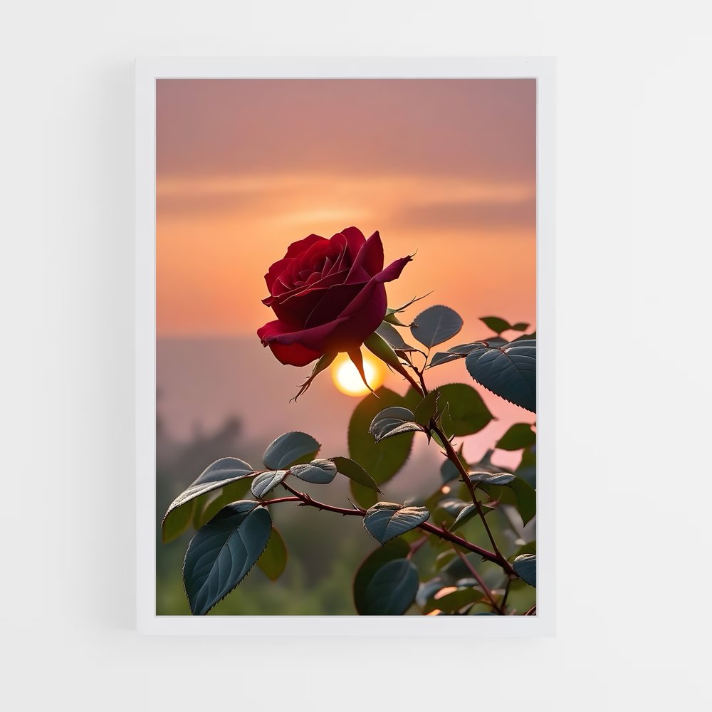 ap-rose-12 cadre Blanc