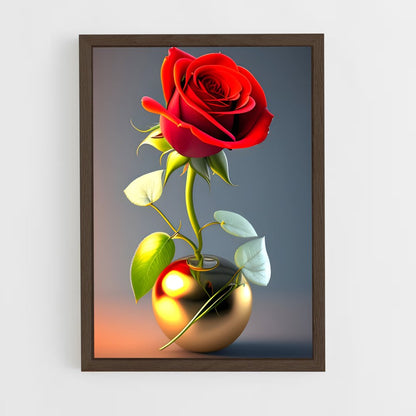 ap-rose-18 cadre Bois foncé