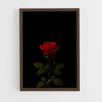 ap-rose-20 cadre Bois foncé