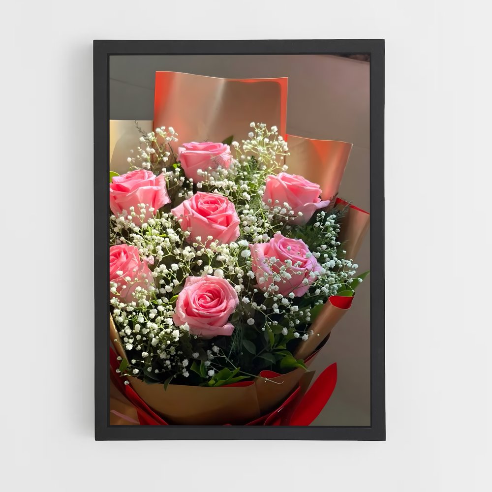 ap-rose-30 cadre Noir