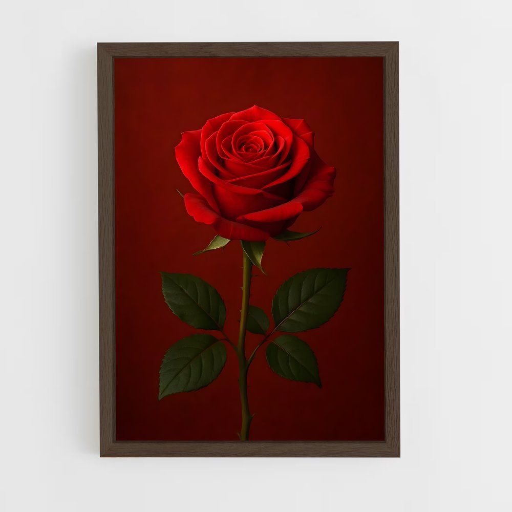 ap-rose-34 cadre Bois foncé