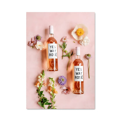 Poster Rose et Fleurs
