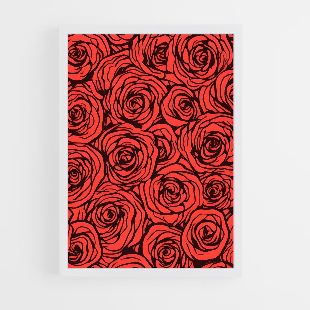 ap-rose patterns-1 cadre Blanc