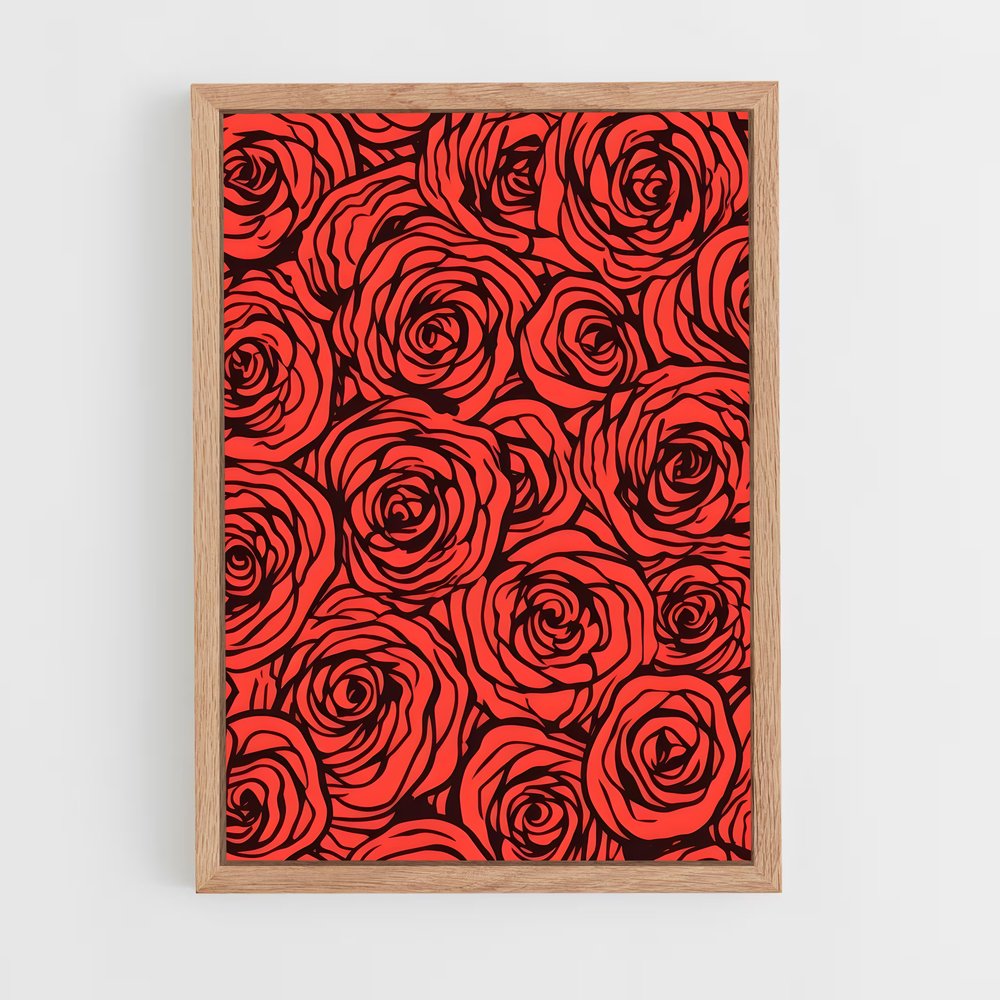 ap-rose patterns-1 cadre Bois clair