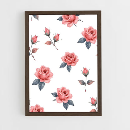 ap-rose patterns-10 cadre Bois foncé