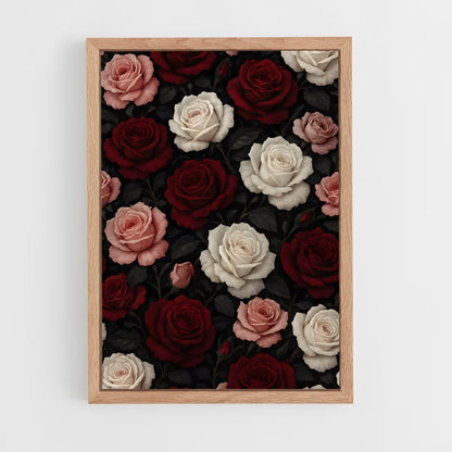 ap-rose patterns-3 cadre Bois clair