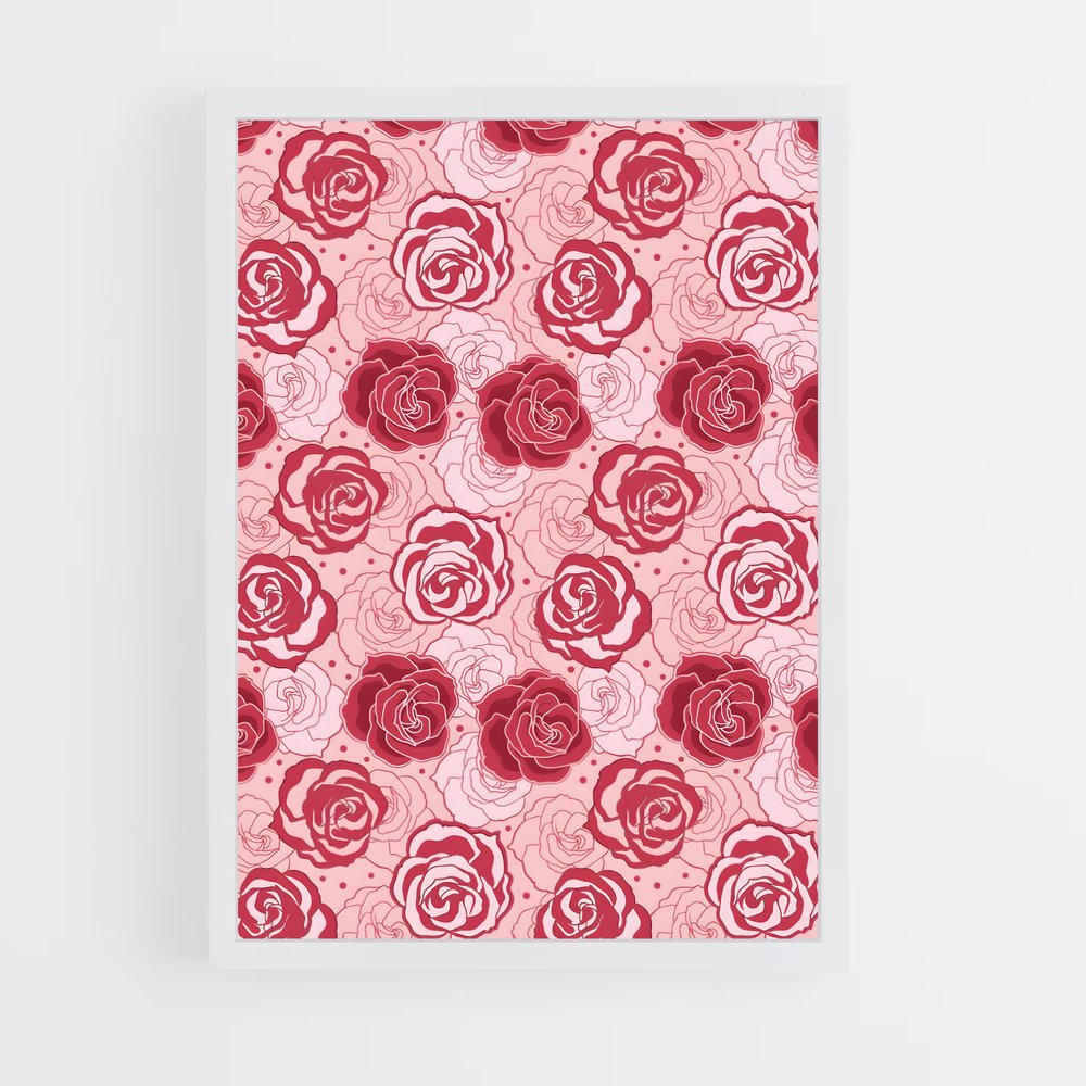 ap-rose patterns-4 cadre Blanc