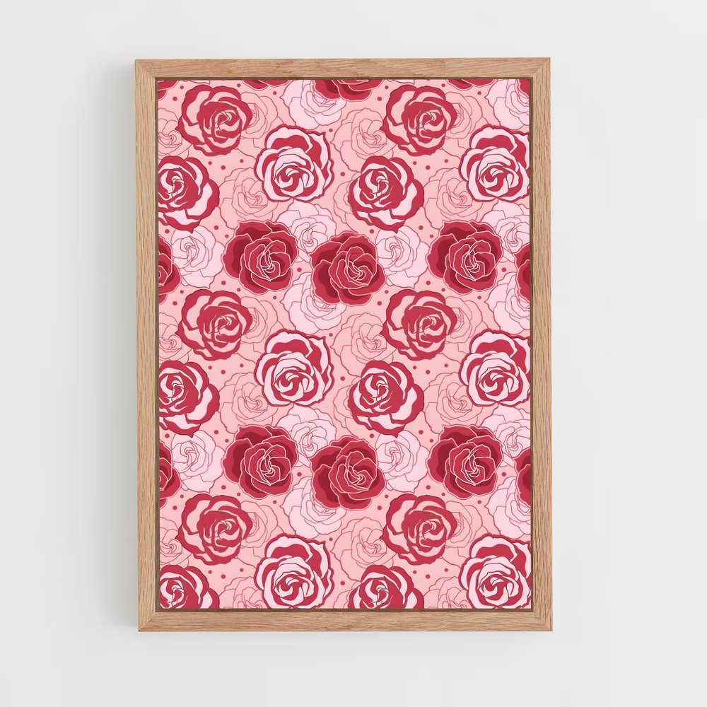 ap-rose patterns-4 cadre Bois clair