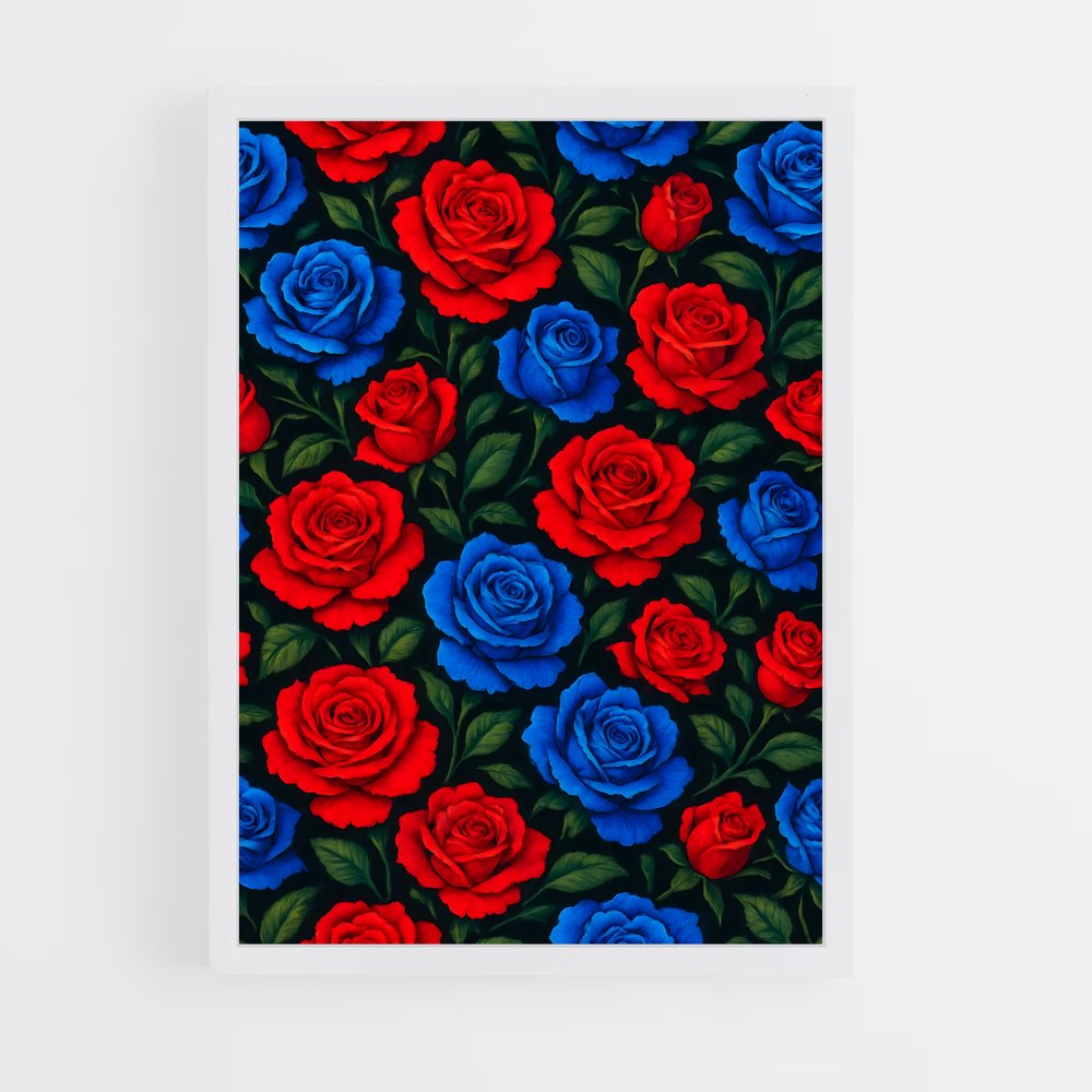 ap-rose patterns-5 cadre Blanc
