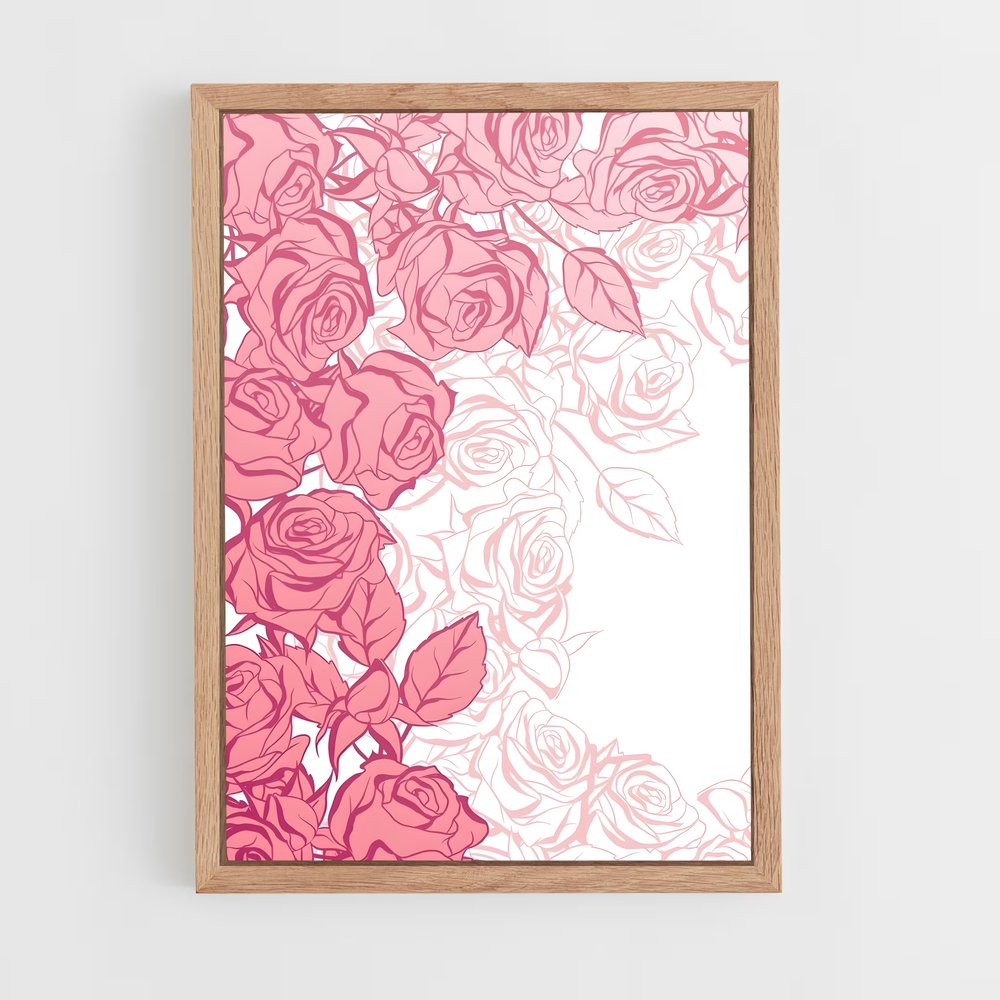 ap-rose patterns-6 cadre Bois clair