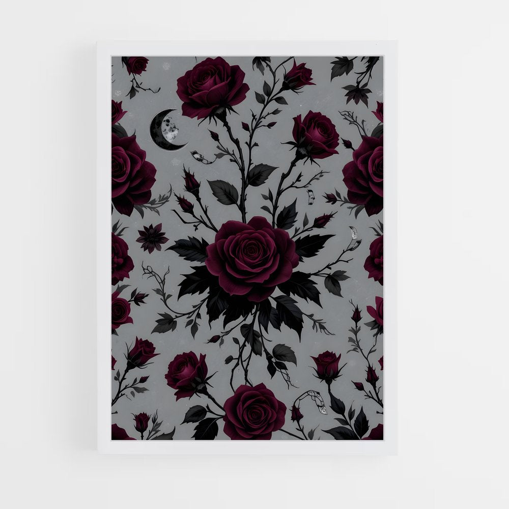ap-rose patterns-7 cadre Blanc