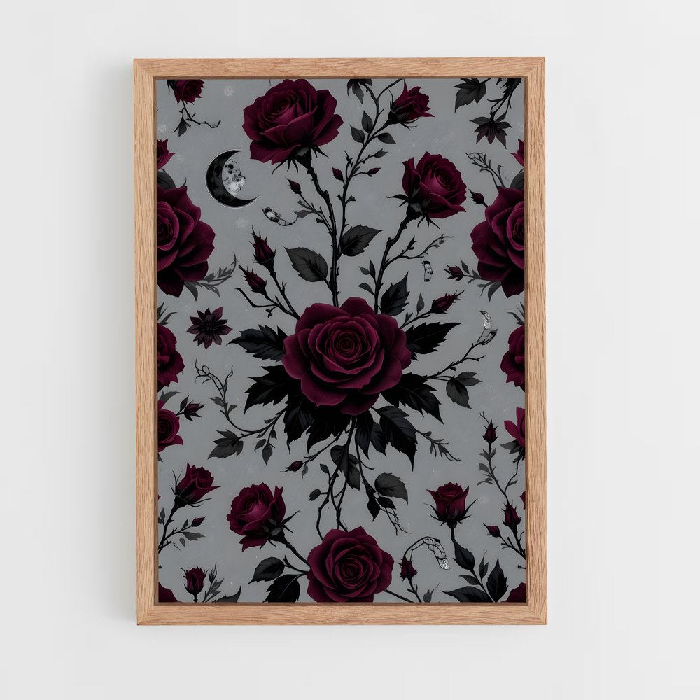 ap-rose patterns-7 cadre Bois clair