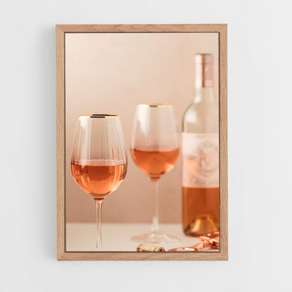 ap-rose wine-4 cadre Bois clair