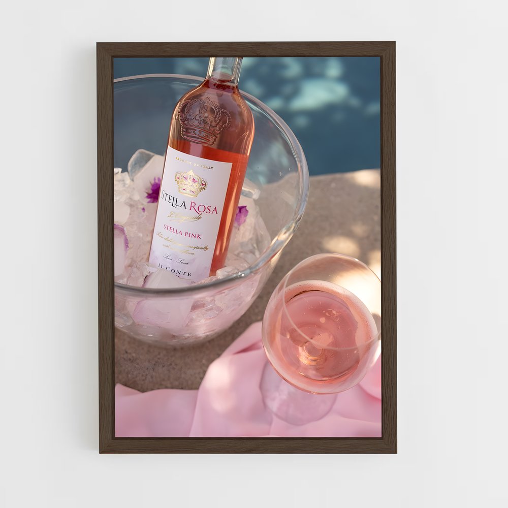 ap-rose wine-7 cadre Bois foncé