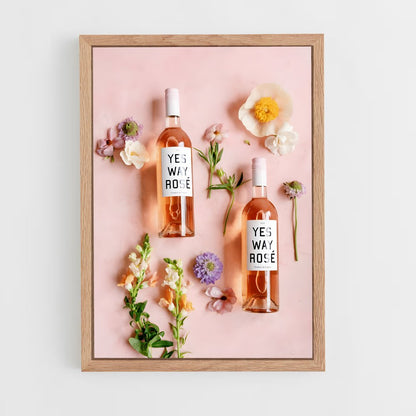 ap-rose wine-8 cadre Bois clair