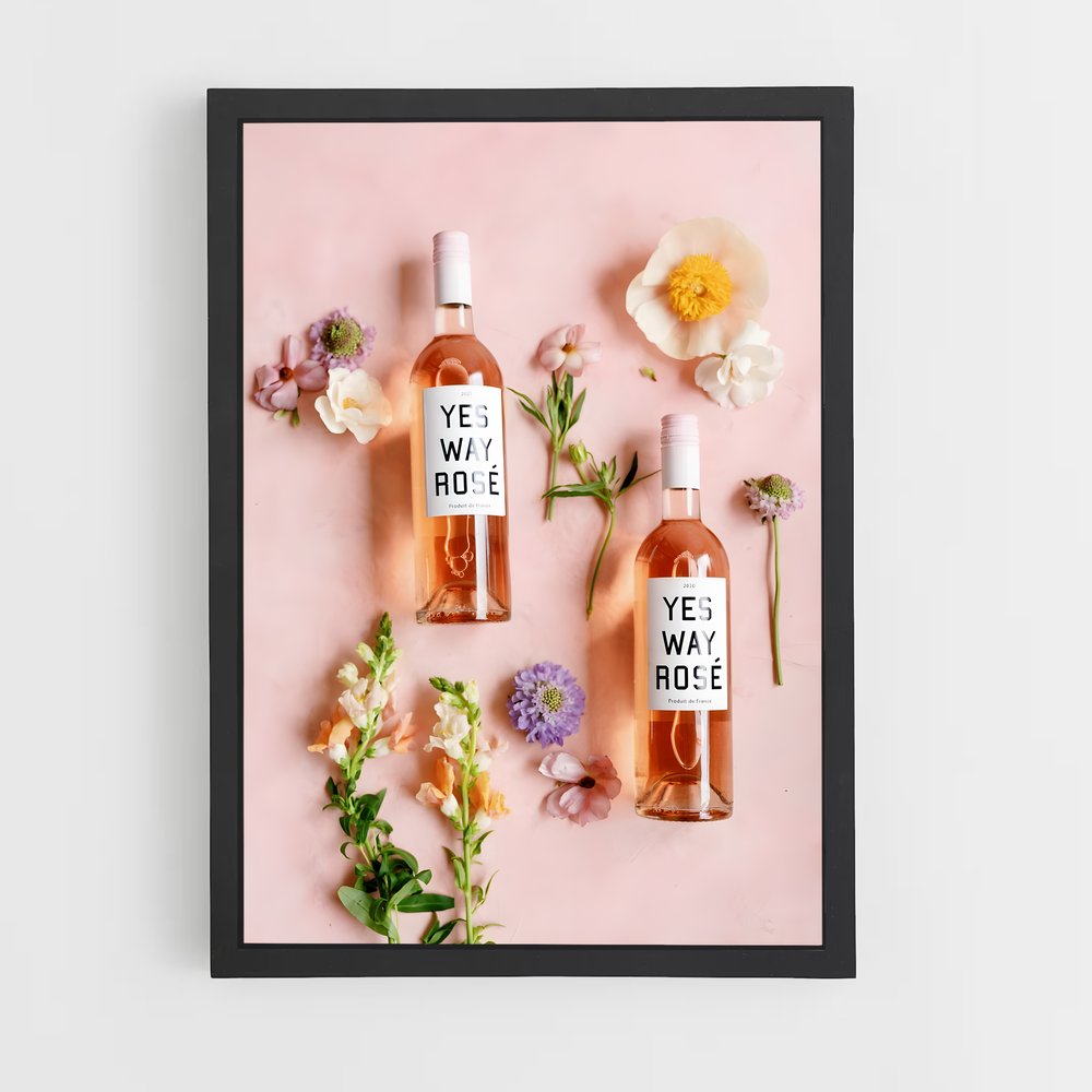 ap-rose wine-8 cadre Noir