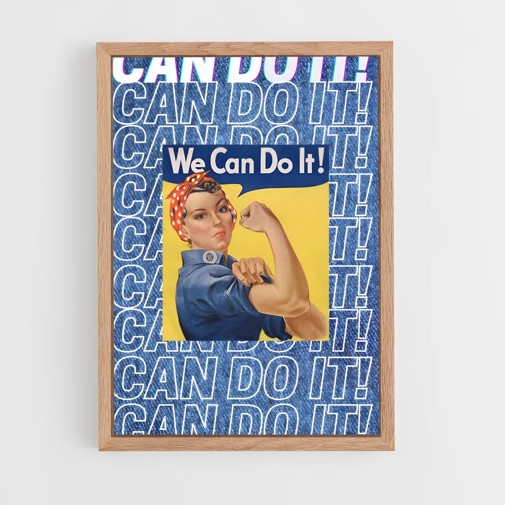 ap-rosie the riveter-2 cadre Bois clair