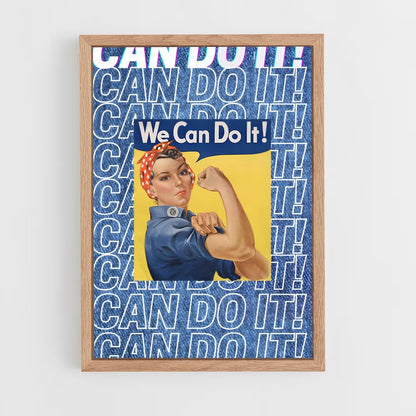 ap-rosie the riveter-2 cadre Bois clair