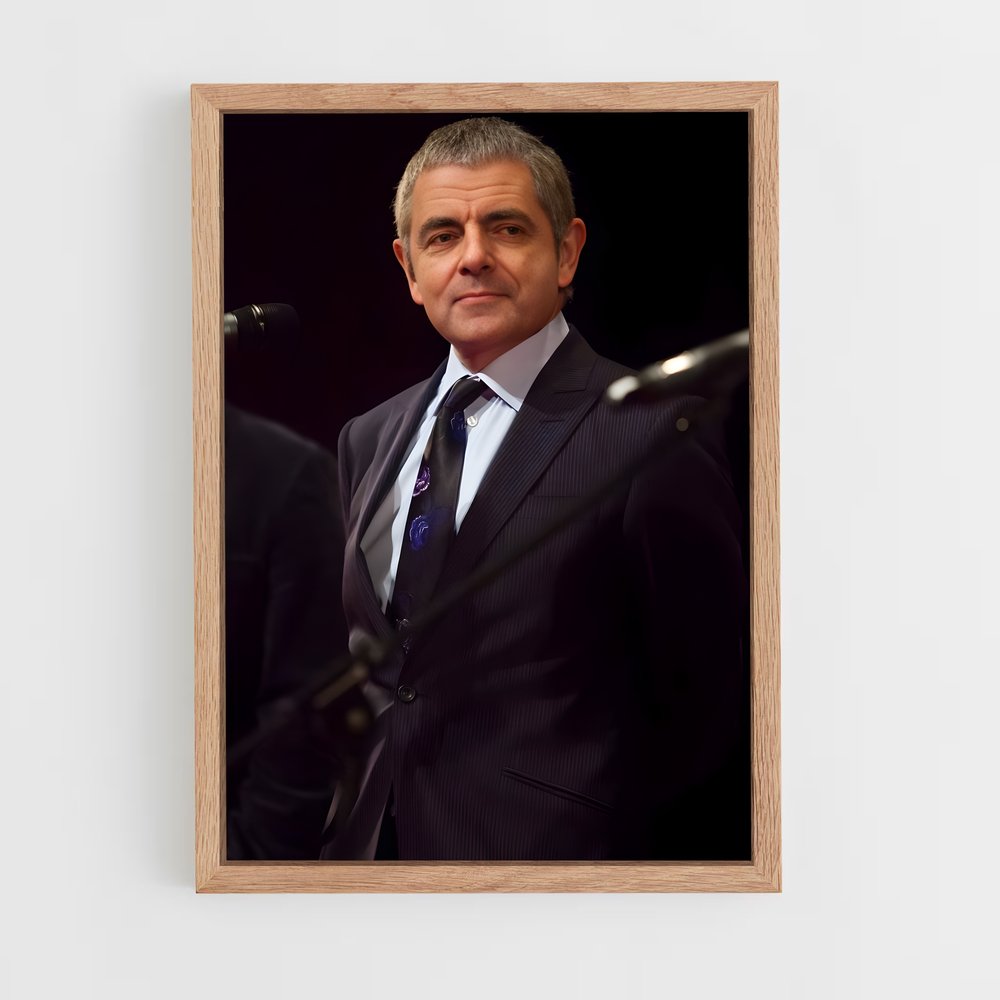 ap-rowan atkinson-4 cadre Bois clair