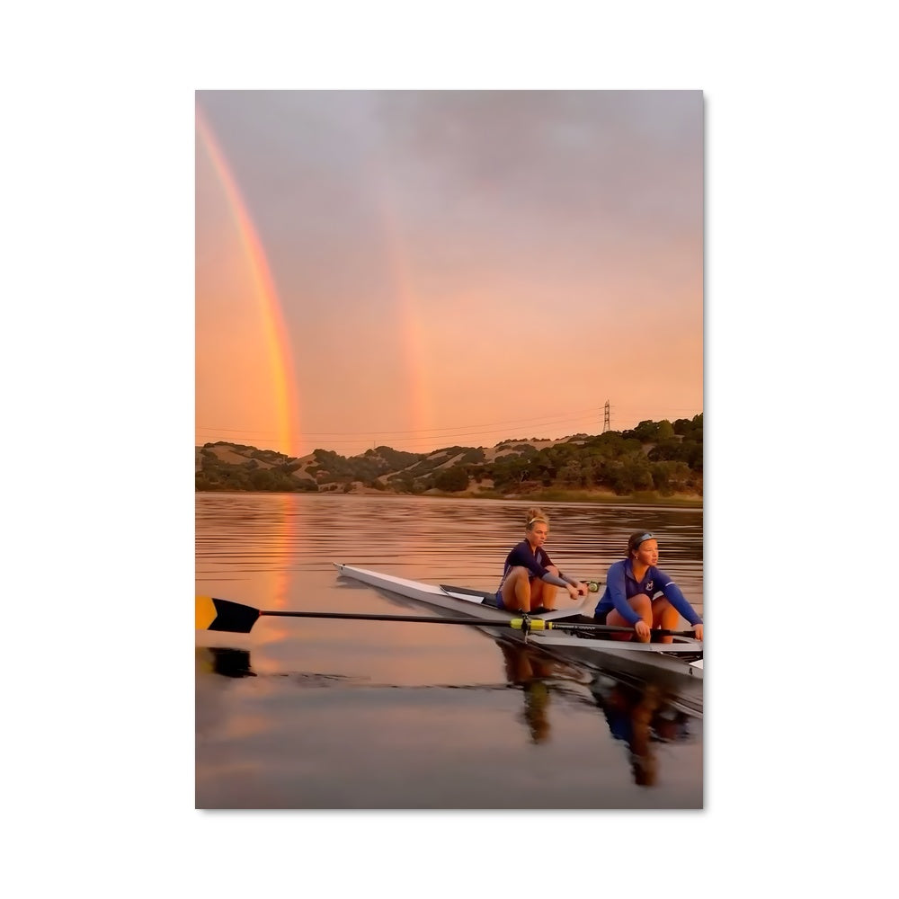 Poster Arc-en-Ciel en Kayak