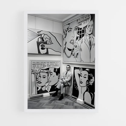 ap-roy lichtenstein-4 cadre Blanc