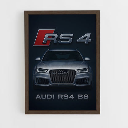 ap-rs4 b8-1 cadre Bois foncé
