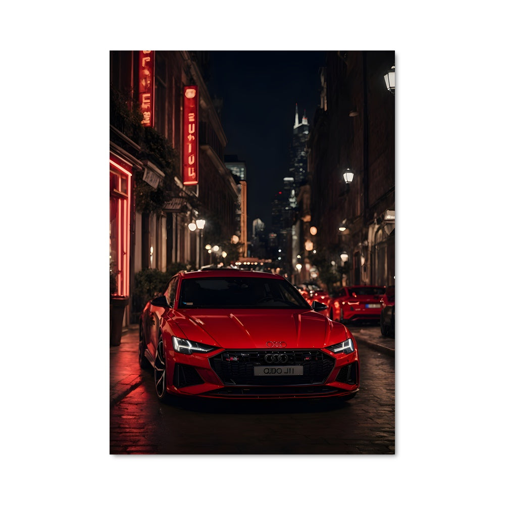 Poster Red City Racer