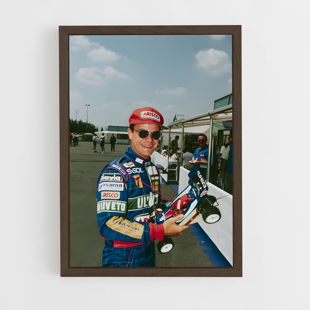 ap-rubens barrichello-5 cadre Bois foncé
