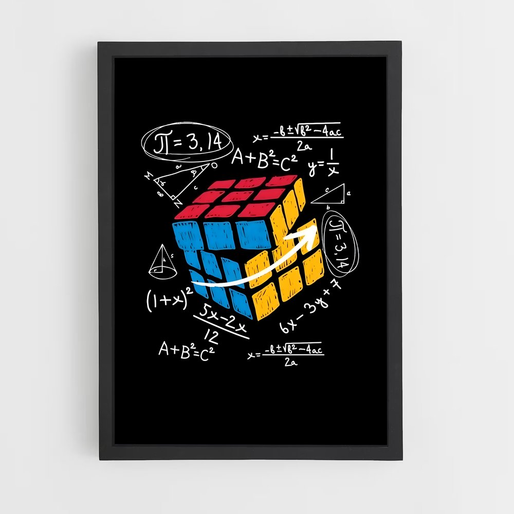ap-rubiks cube-1 cadre Noir