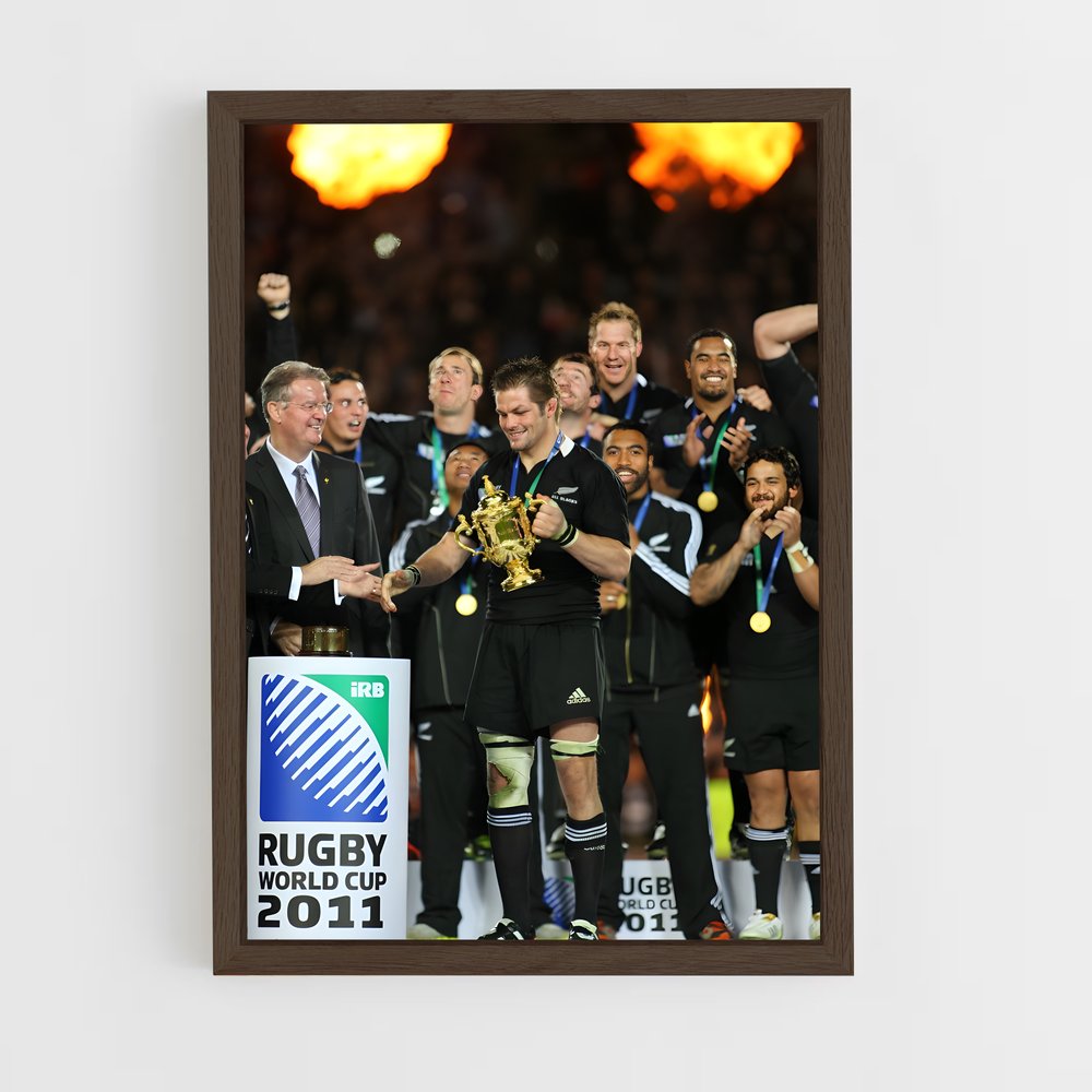 ap-rugby world cup-2 cadre Bois foncé