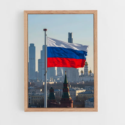 ap-russia flag-1 cadre Bois clair
