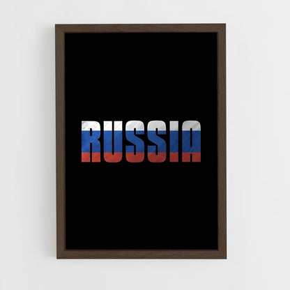 ap-russia flag-5 cadre Bois foncé