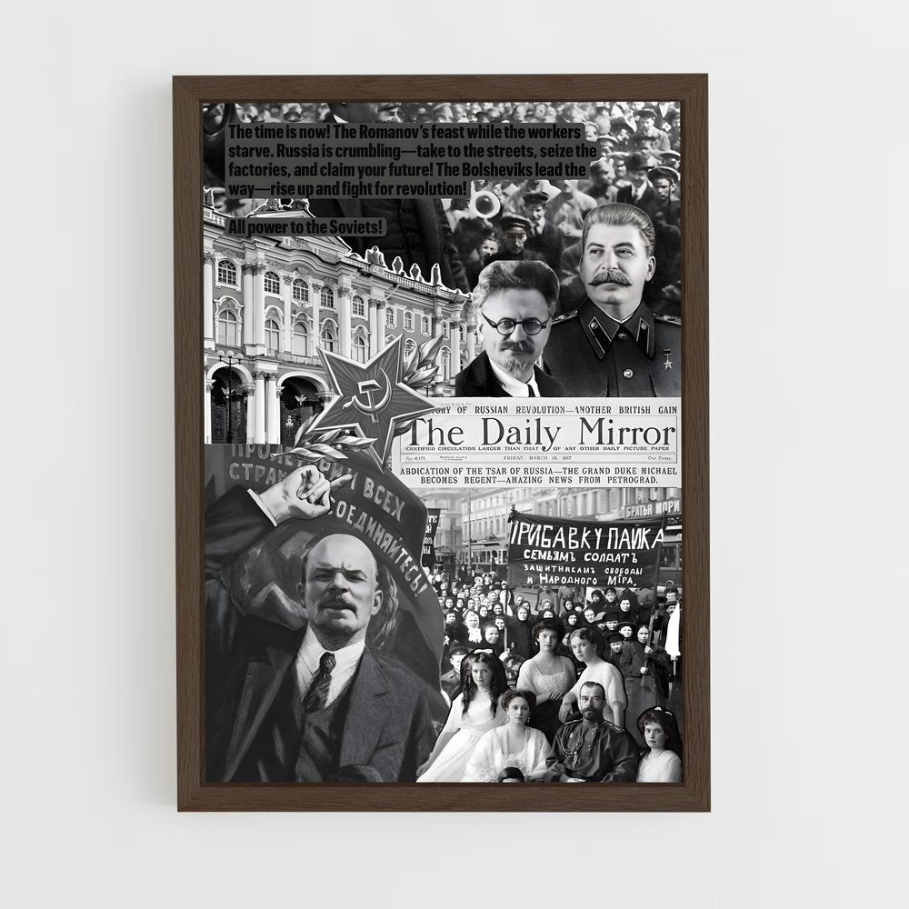 ap-russian revolution-4 cadre Bois foncé