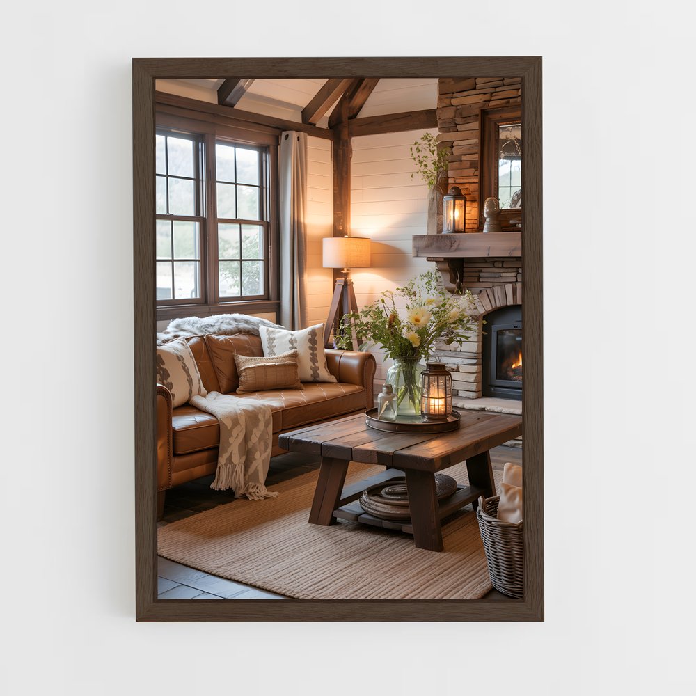 ap-rustic-7 cadre Bois foncé