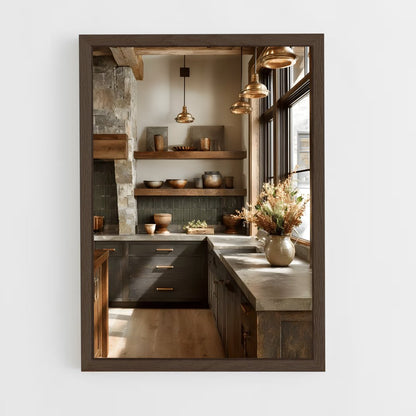 ap-rustic-8 cadre Bois foncé