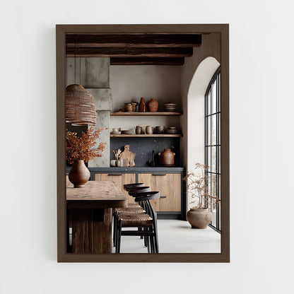 ap-rustic-9 cadre Bois foncé