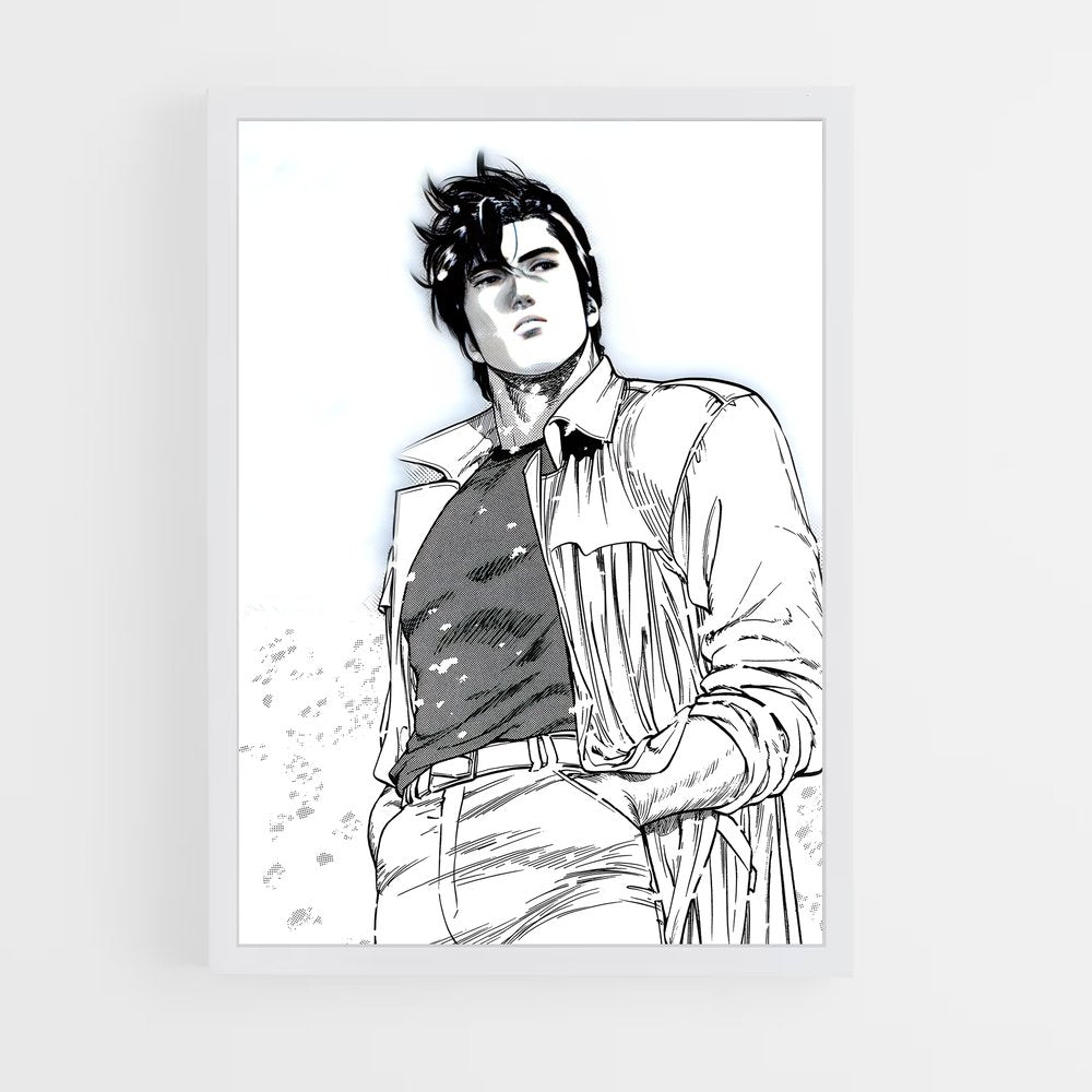 ap-ryo saeba-3 cadre Blanc