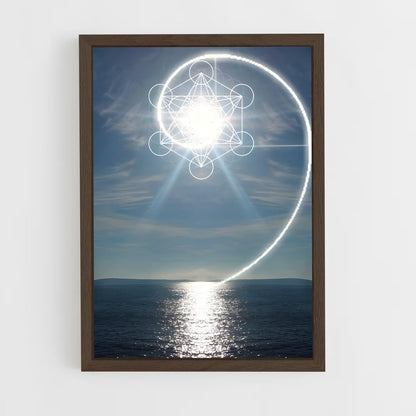 ap-sacred geometry-1 cadre Bois foncé