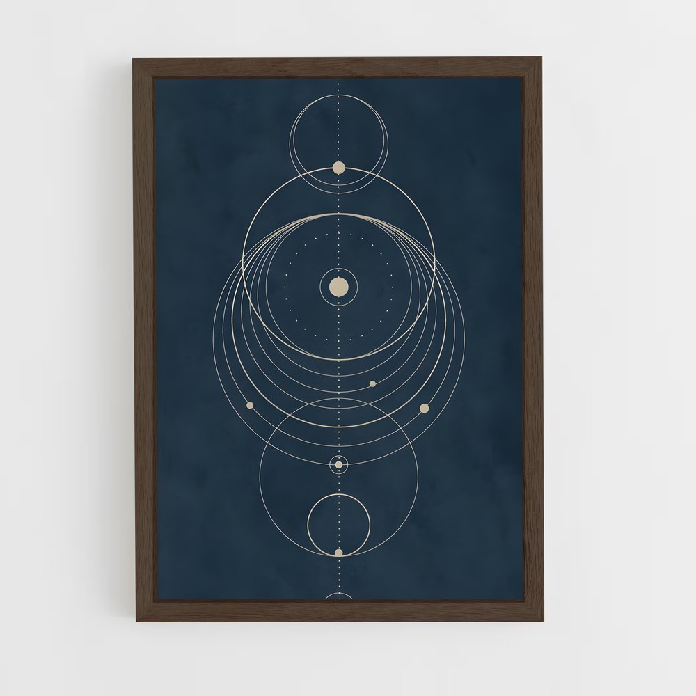 ap-sacred geometry-3 cadre Bois foncé