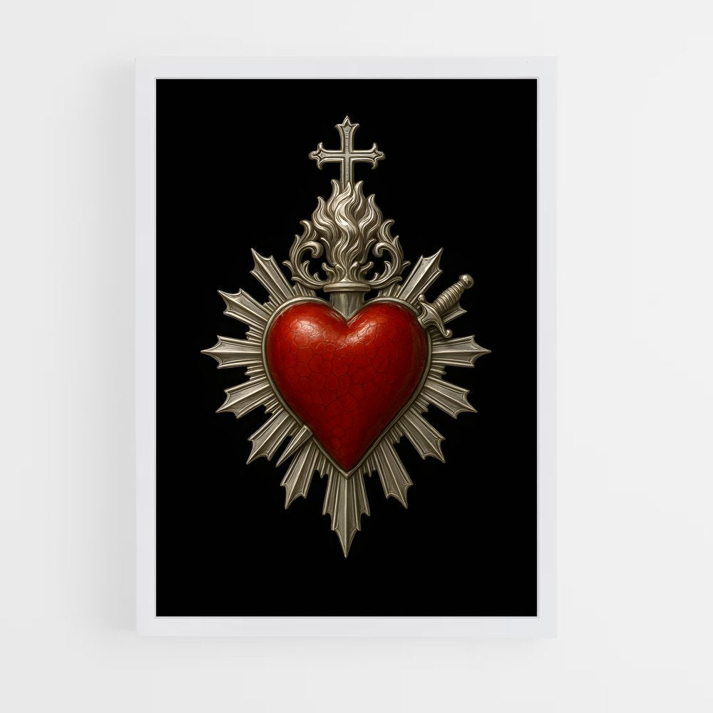 ap-sacred heart-1 cadre Blanc